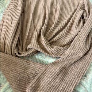 Women's Ribbed Knit Top - Tan